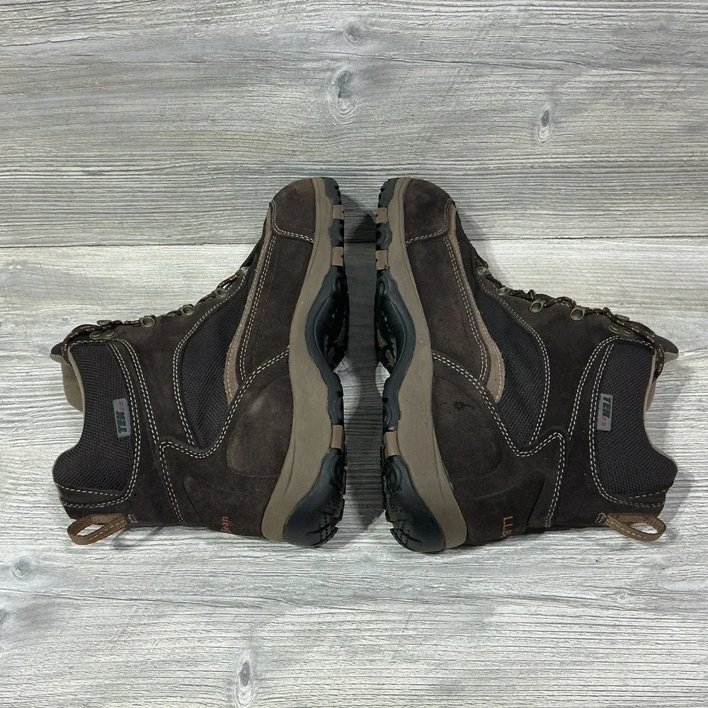 Men's Size 11.5 WIDE LL Bean Hiking Boots Tek 2.5 DRi-LEX Brown Outdoors Camping